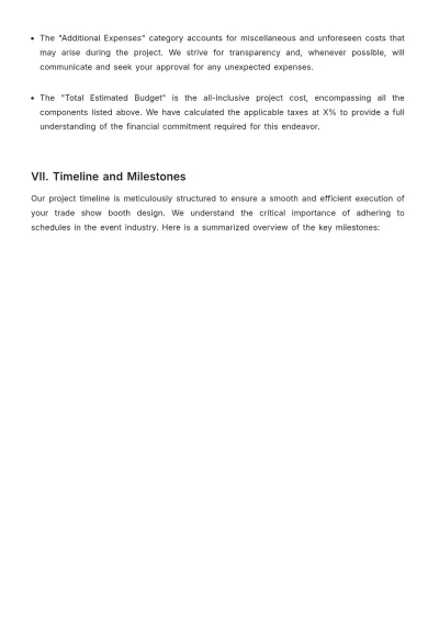 Free Sales Proposal for New Trade Show Booth Design Template to Edit Online