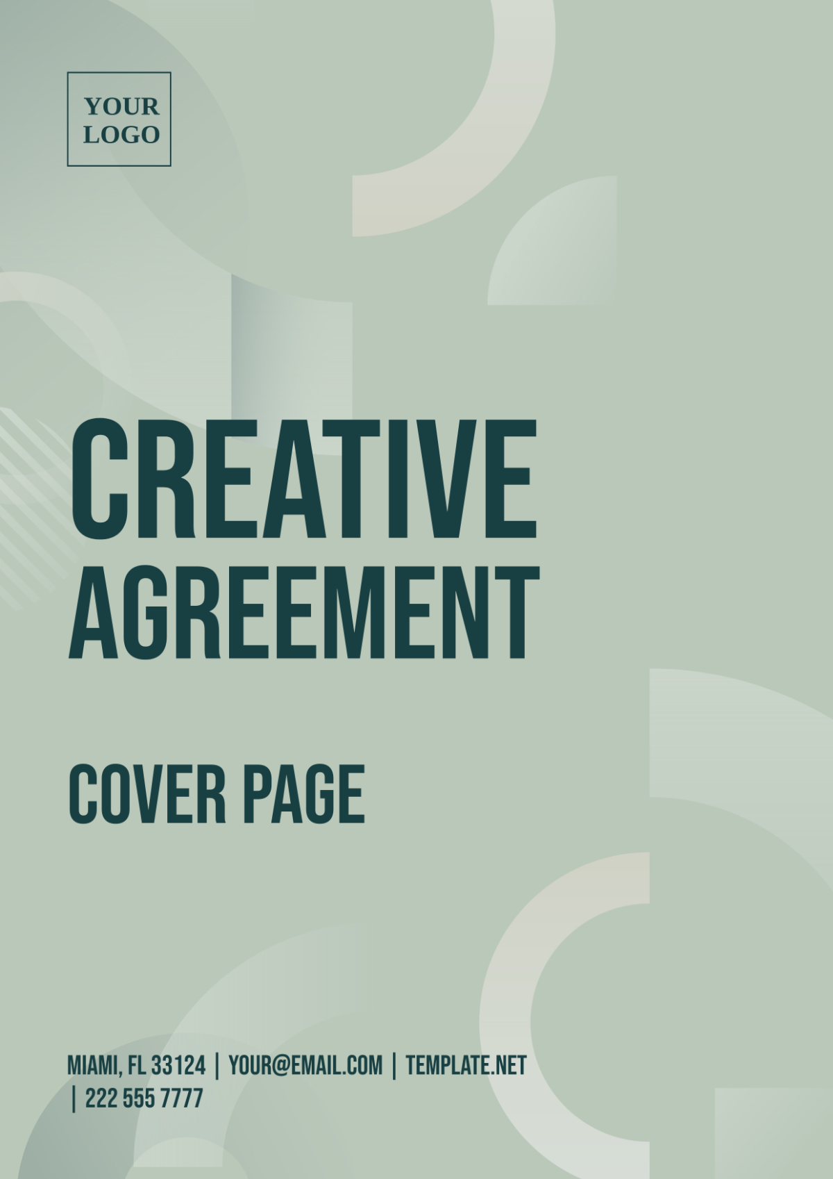 Creative Agreement Cover Page
