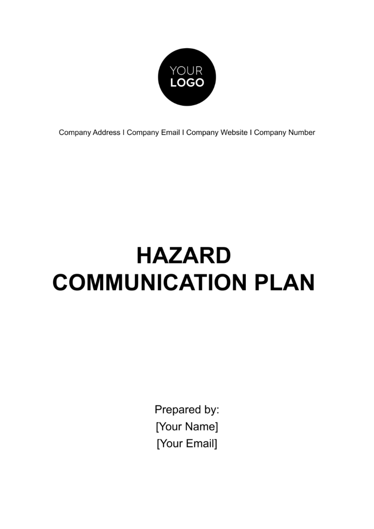 Hazard Communication Plan Template