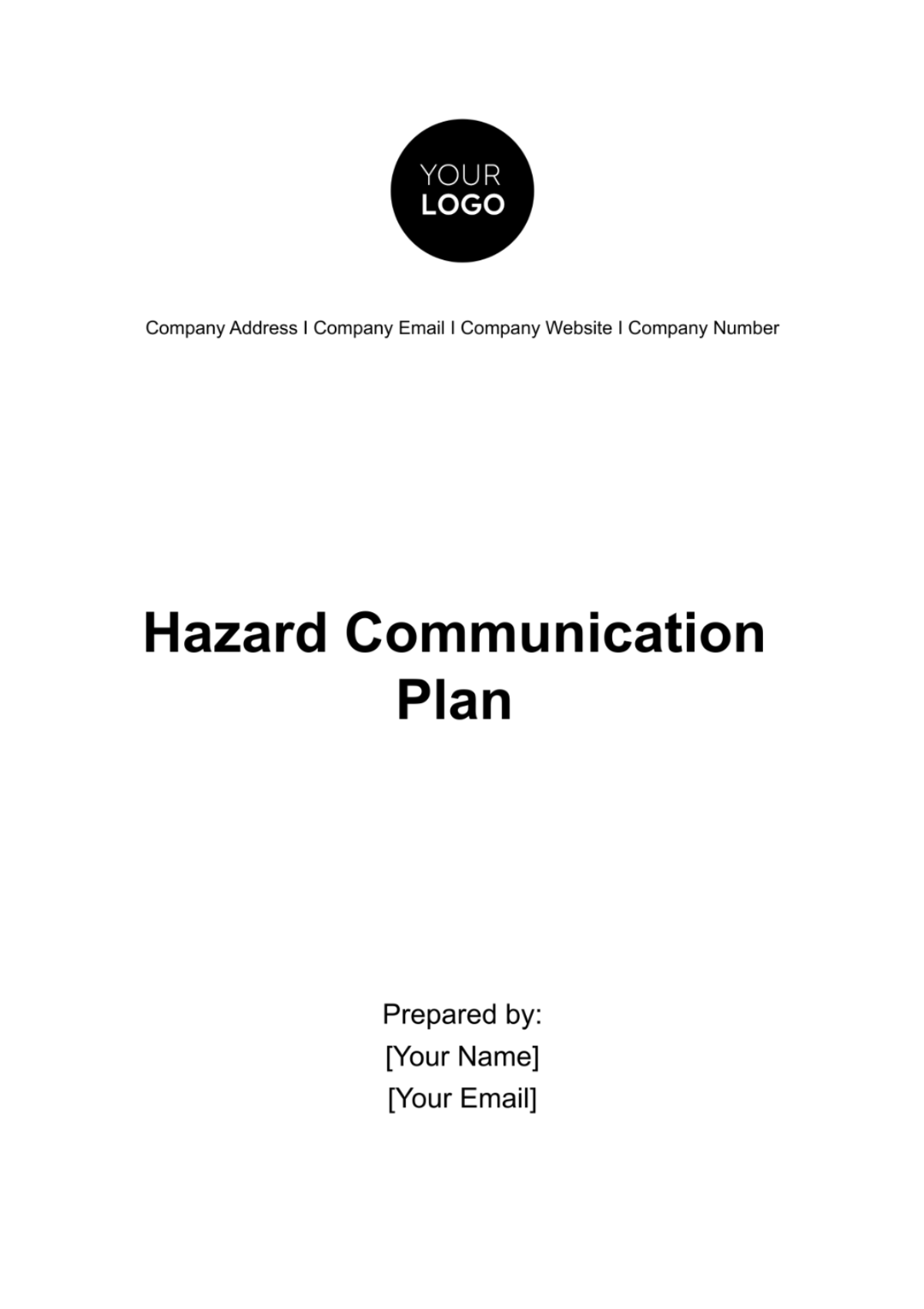 Hazard Communication Plan Template - Edit Online & Download