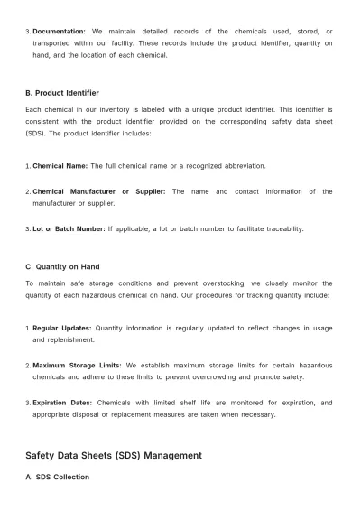 Free Hazard Communication Plan Template to Edit Online