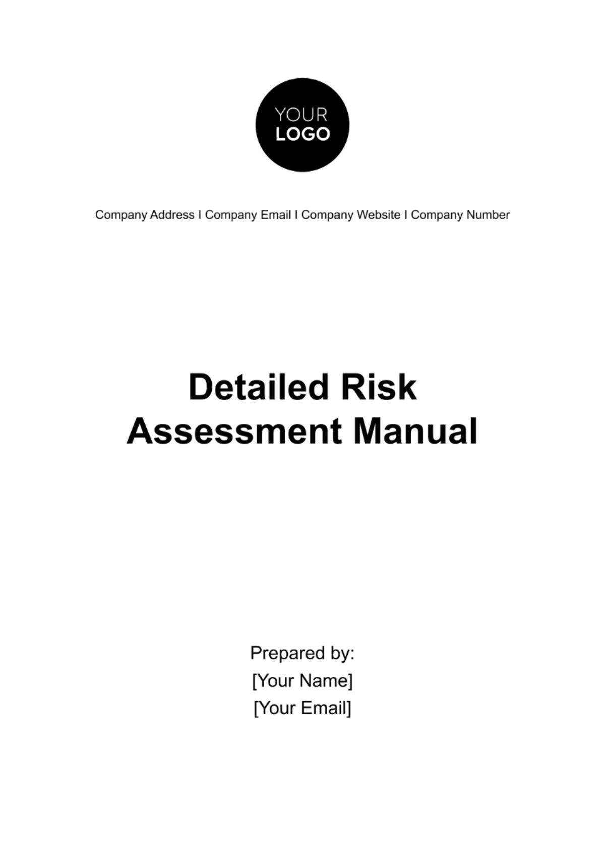 Free Detailed Risk Assessment Manual Template