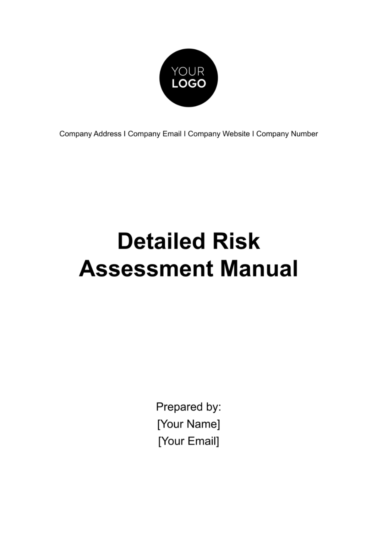 Detailed Risk Assessment Manual Template - Edit Online & Download