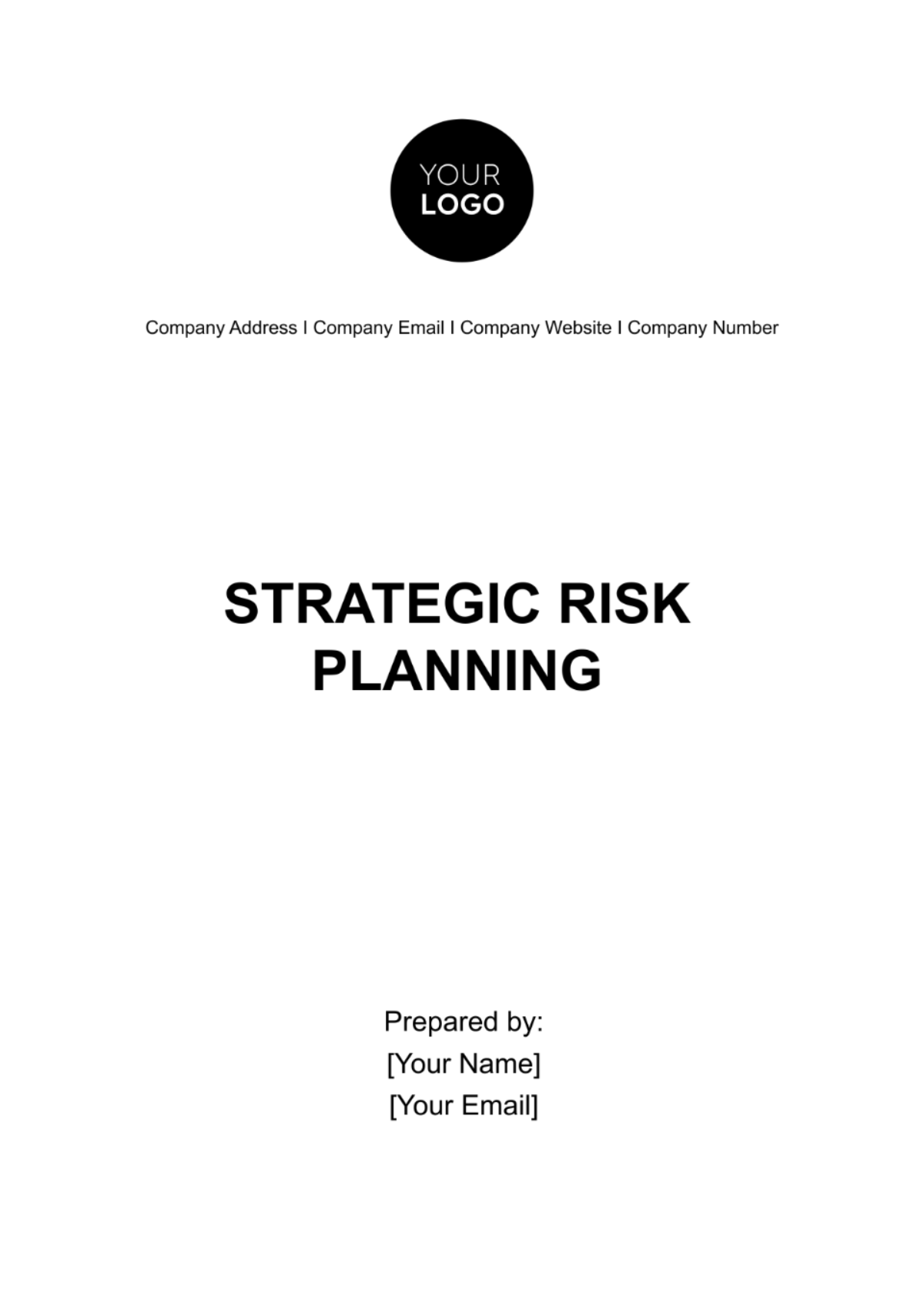 Strategic Risk Planning Template