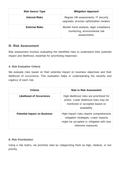 Free Strategic Risk Planning Template to Edit Online