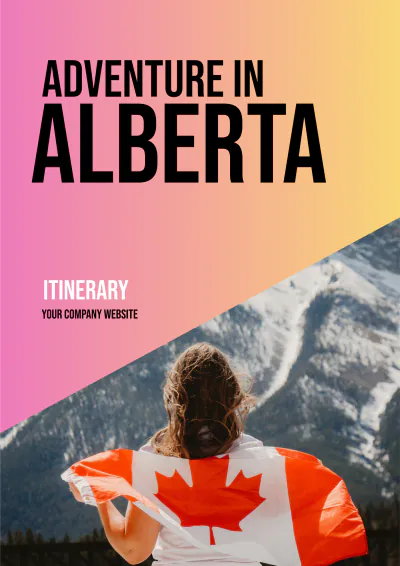 Free Alberta Itinerary Template to Edit Online