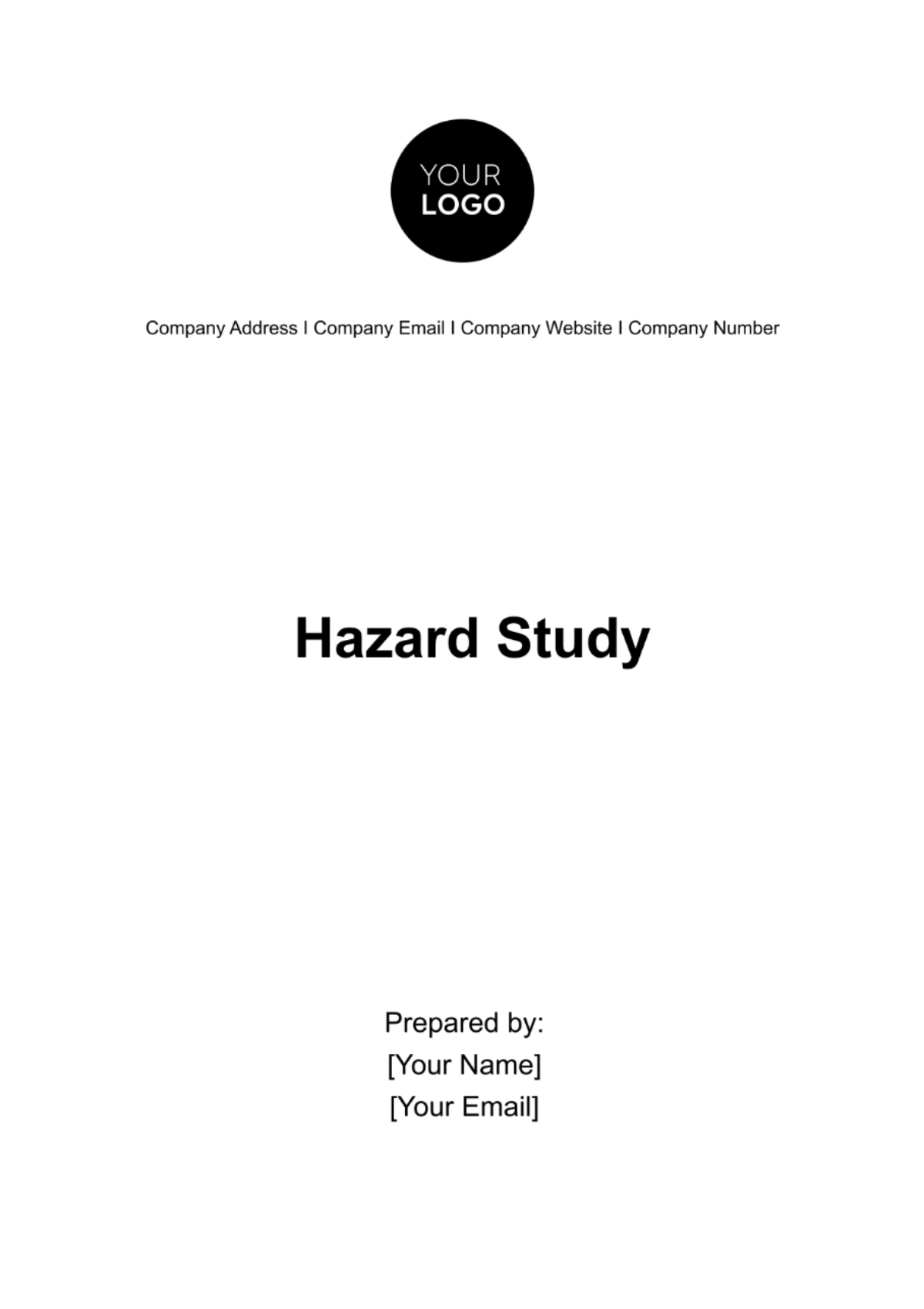 Free Hazard Study Template