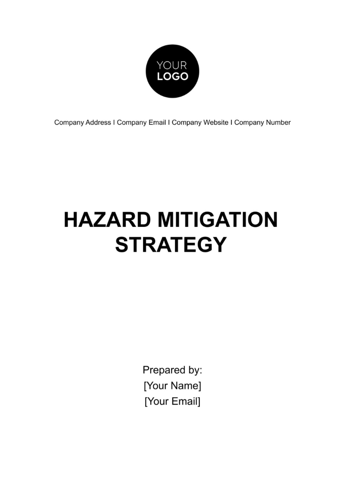 Hazard Mitigation Strategy Template