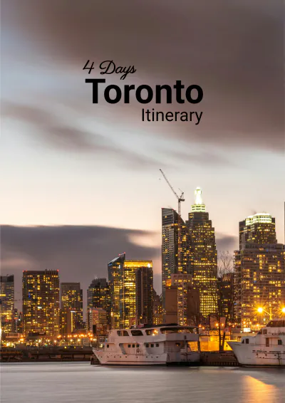 Free 4 Day Toronto Itinerary Template to Edit Online
