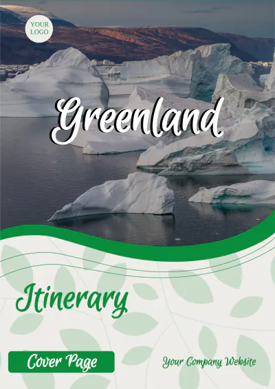 Free Greenland Itinerary Template to Edit Online