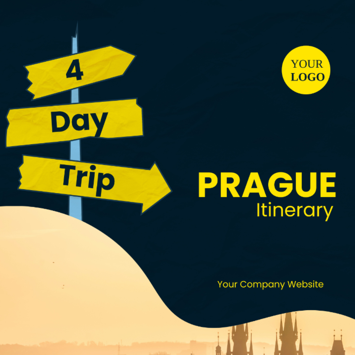 4 Day Prague Itinerary Template - Edit Online & Download