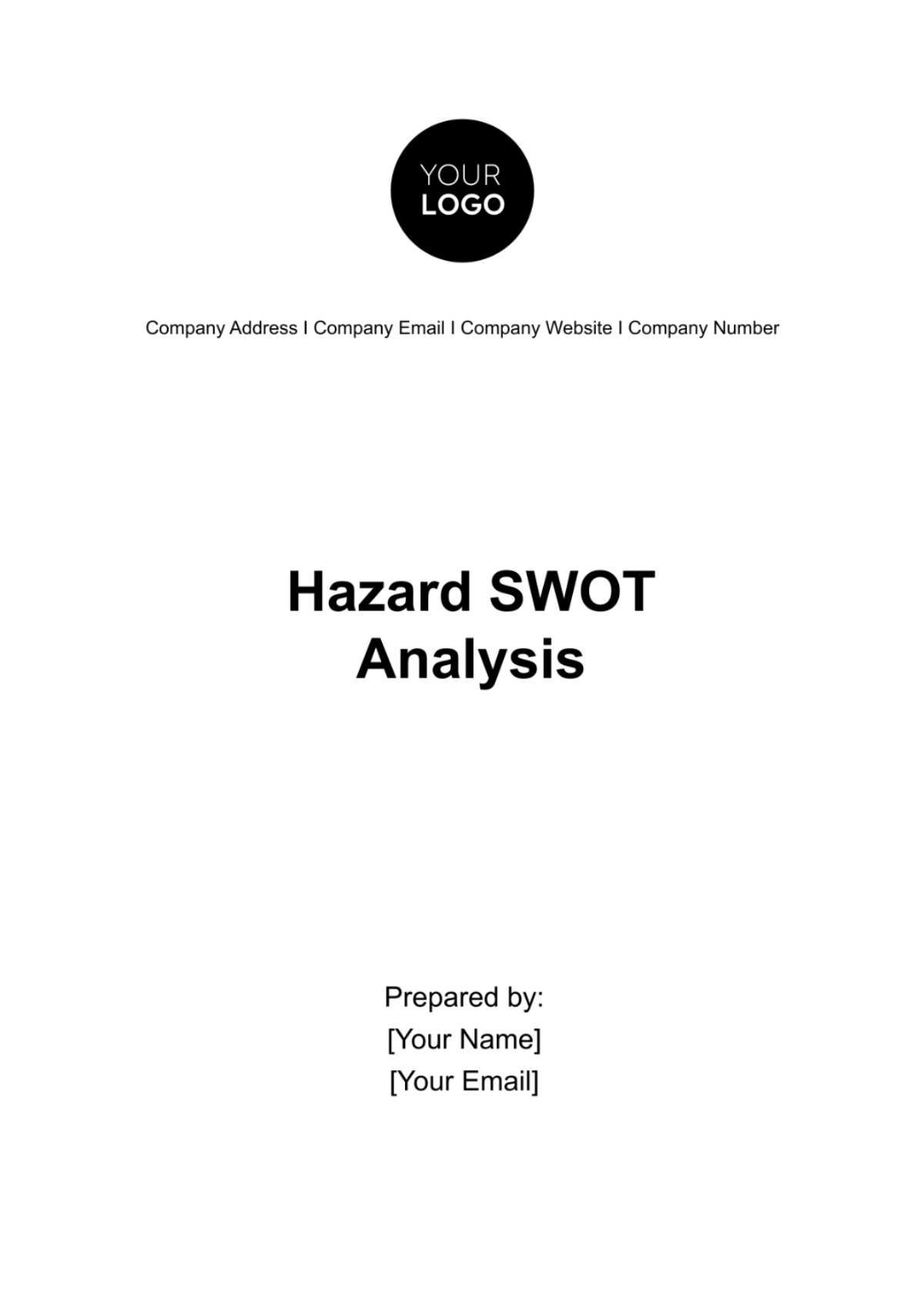 Hazard SWOT Analysis Template - Edit Online & Download