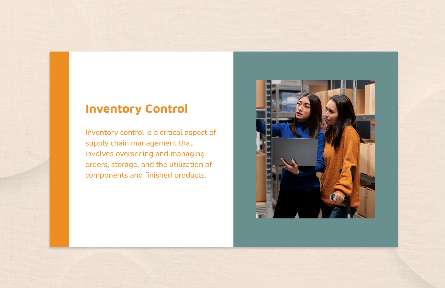 Inventory Control Strategies Presentation Template