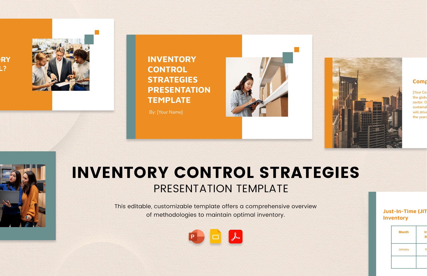 Free Inventory Control Strategies Presentation Template in PDF, PowerPoint, Google Slides