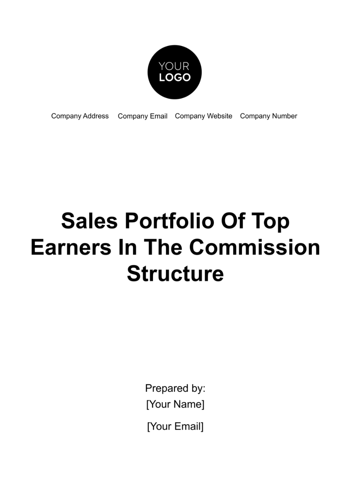 Sales Portfolio of Top Earners in the Commission Structure Template - Edit Online & Download