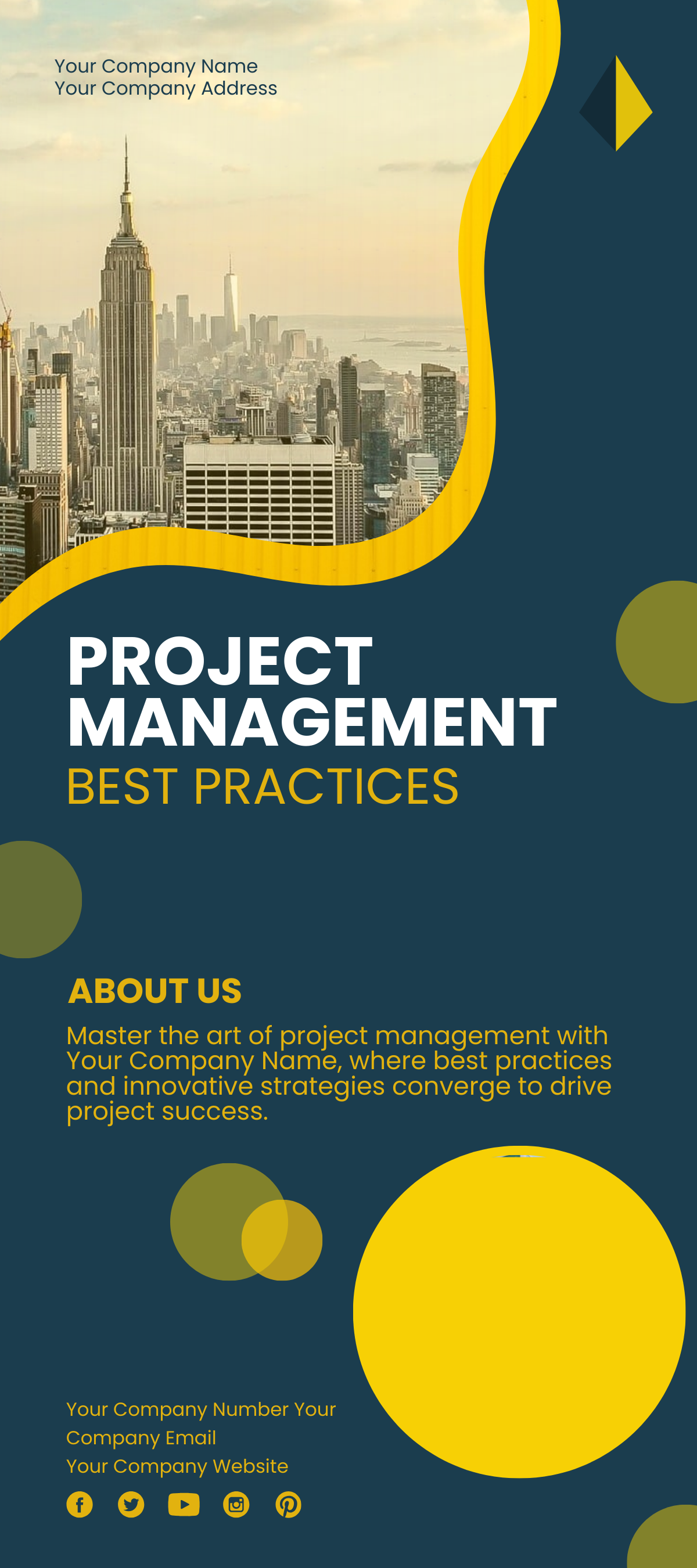 Project Management Best Practices Rack Card Template