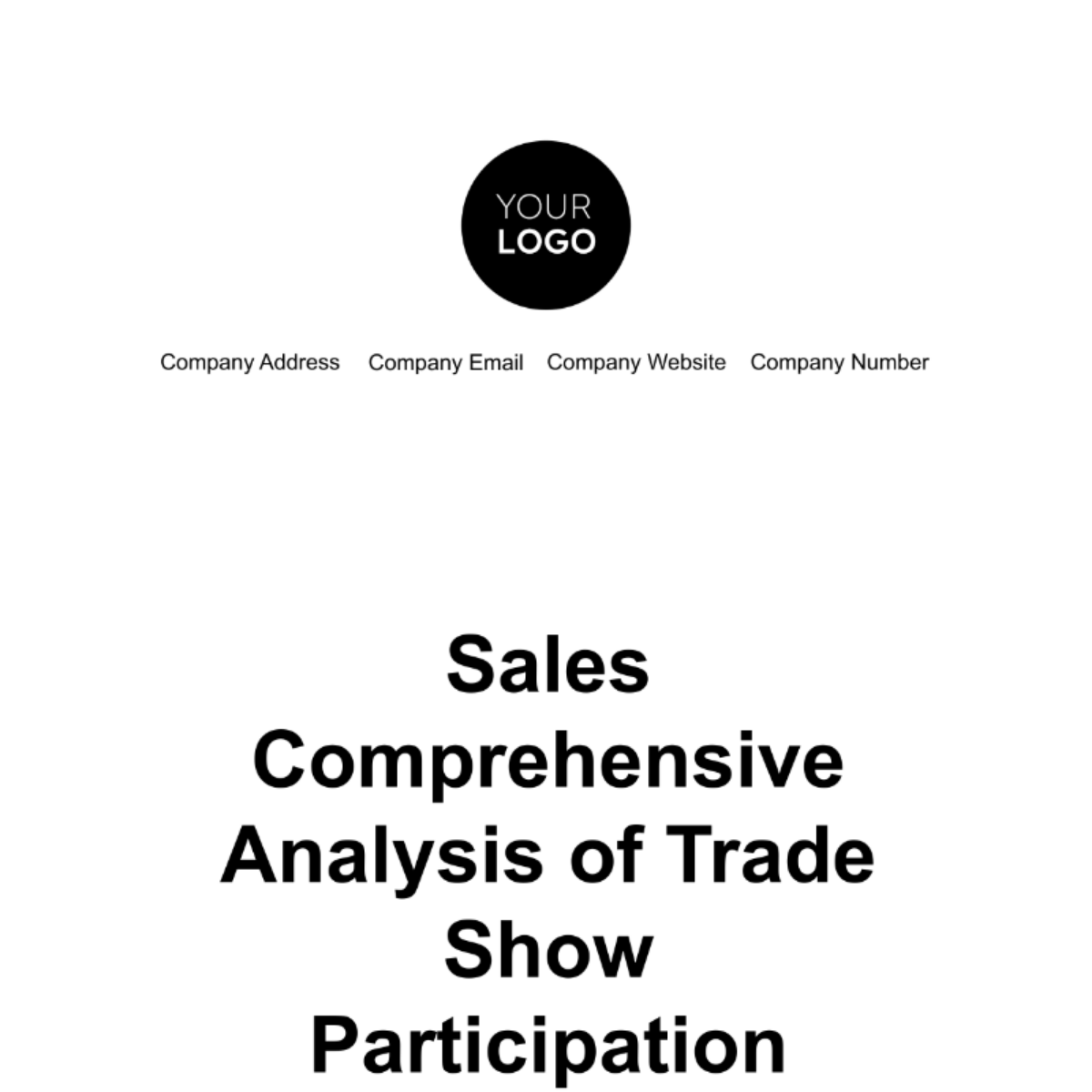 Free Sales Comprehensive Analysis of Trade Show Participation Template
