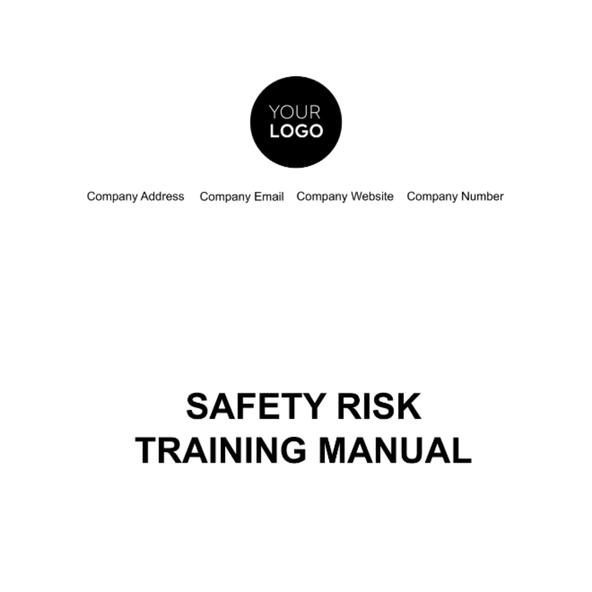 Safety Risk Training Manual Template Edit Online & Download Example