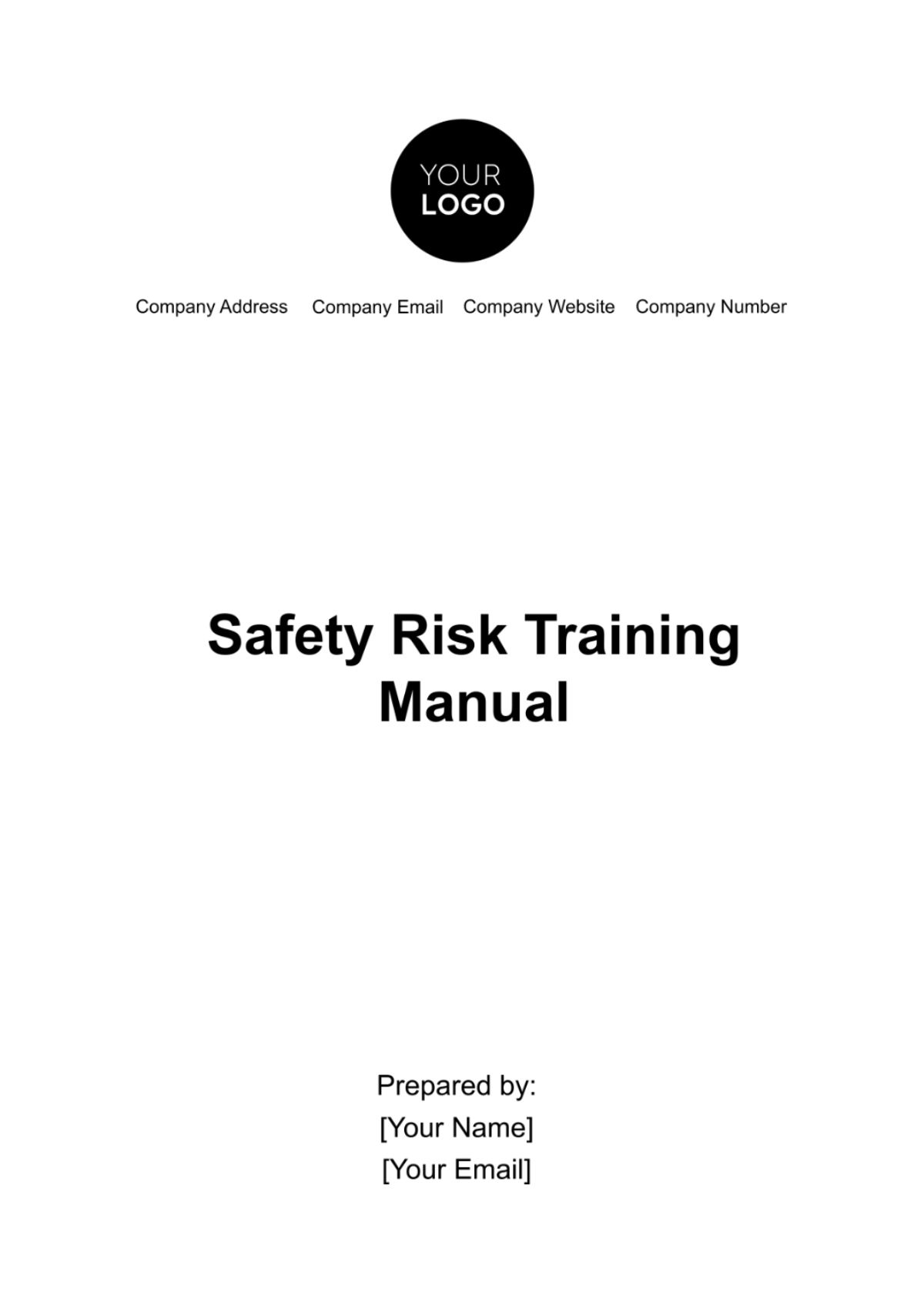 Safety Risk Training Manual Template - Edit Online & Download