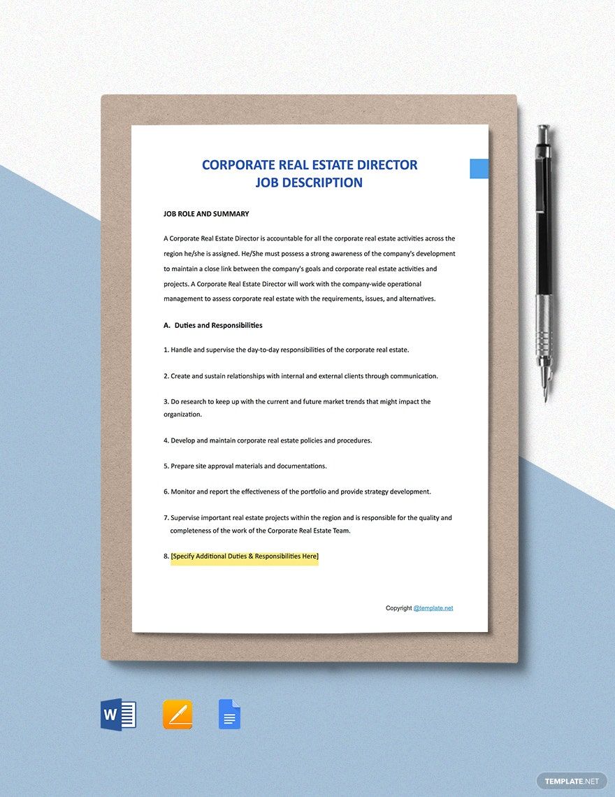 Corporate Real Estate Templates Design Free Download Template