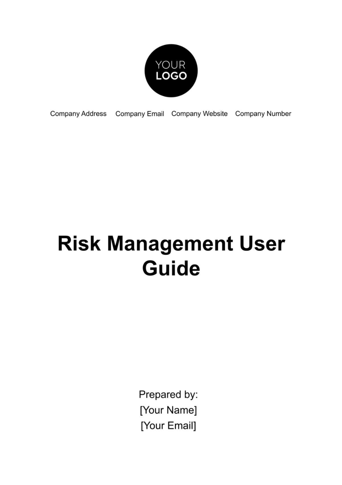 Risk Management User Guide Template - Edit Online & Download