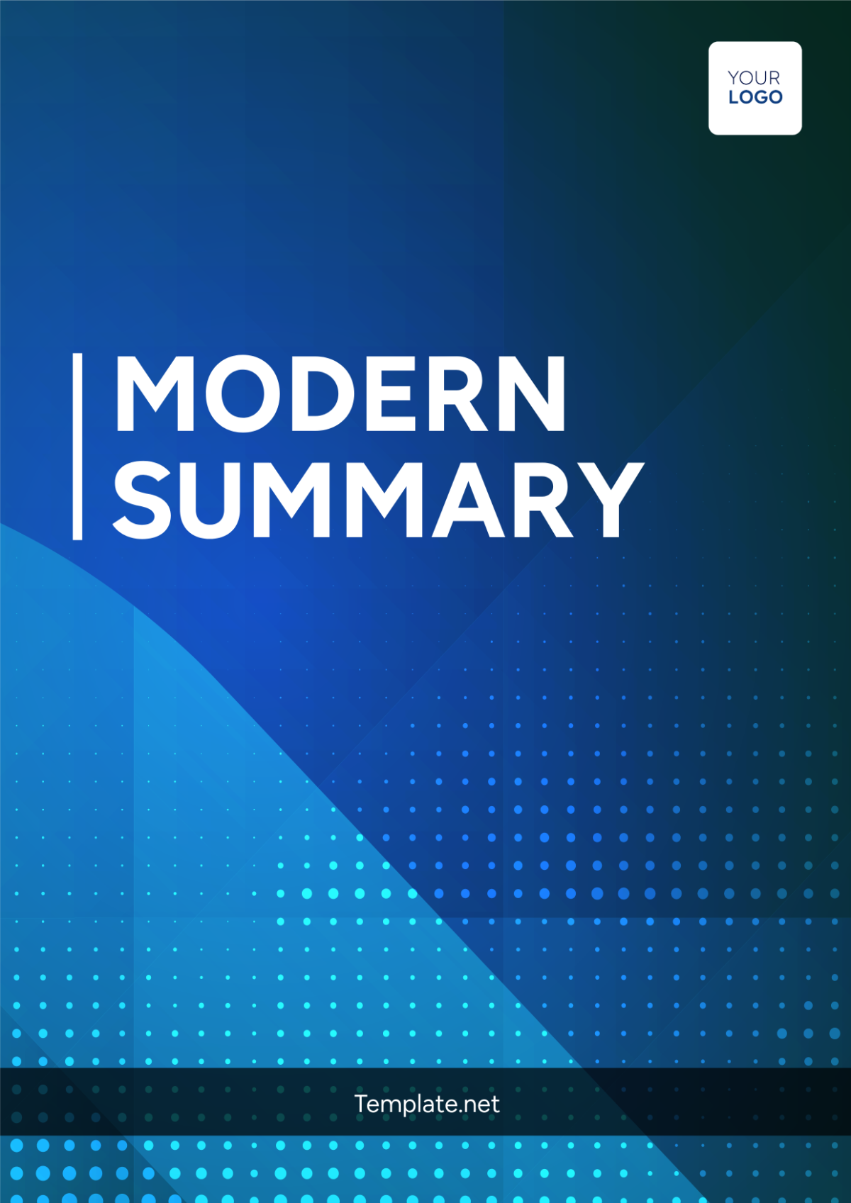 Modern Summary Cover Page