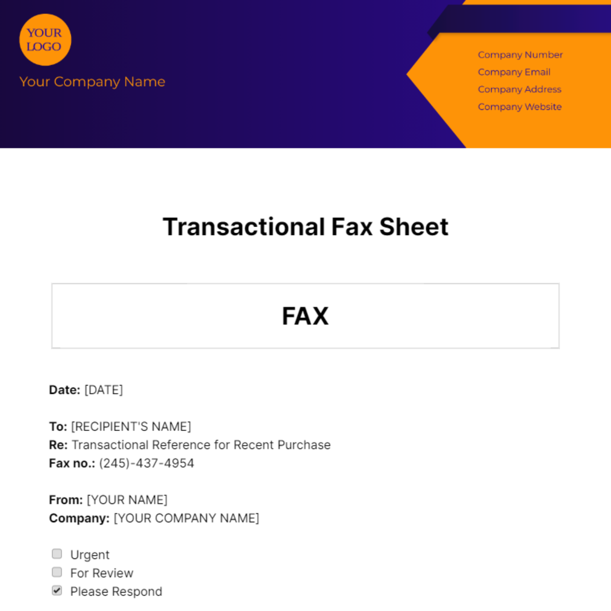 Transactional Fax Sheet Template - Edit Online & Download