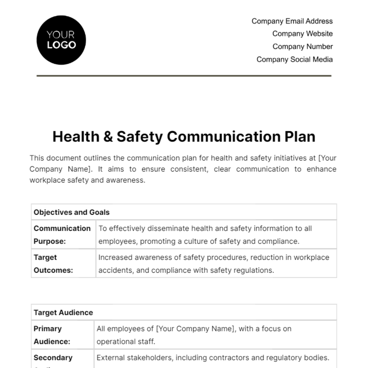 health-safety-communication-plan-template-edit-online-download