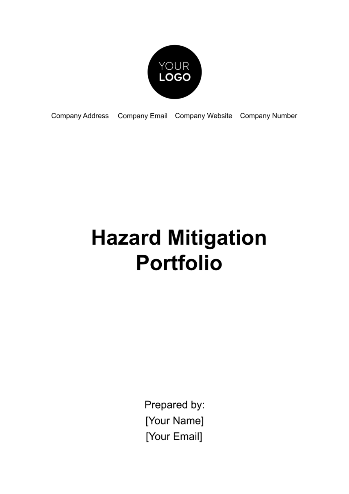 Hazard Mitigation Portfolio Template - Edit Online & Download