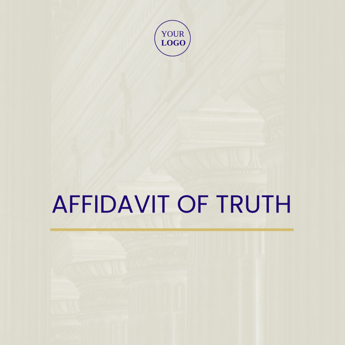 Affidavit of Truth Template