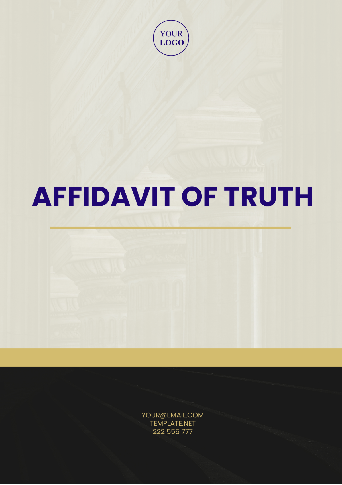 Affidavit of Truth Template