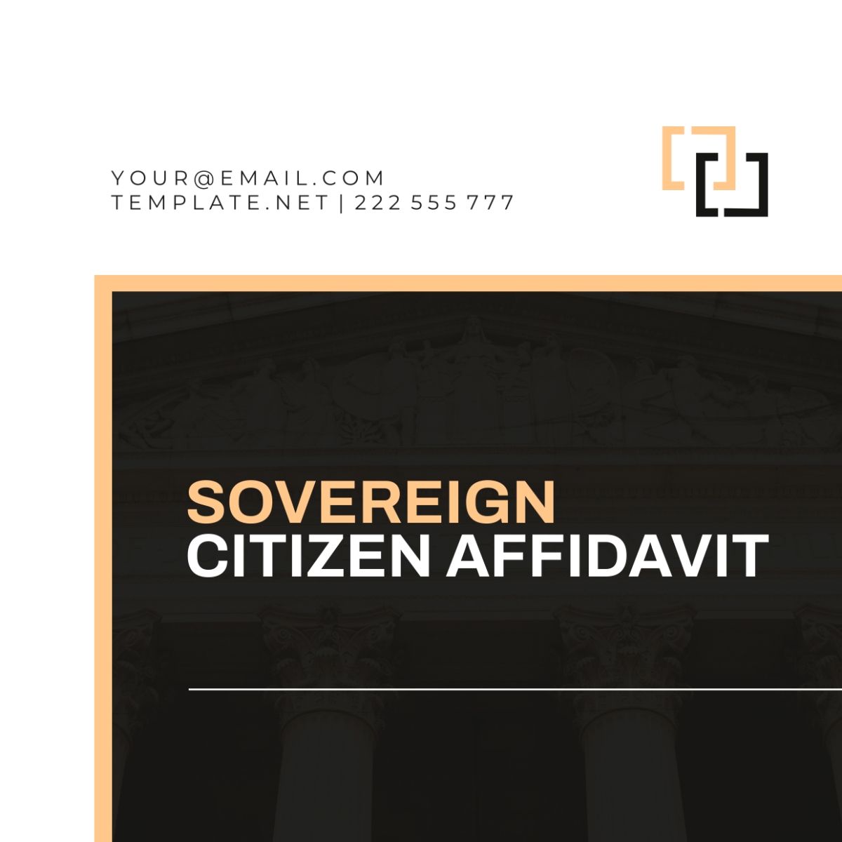 Sovereign Citizen Affidavit Template