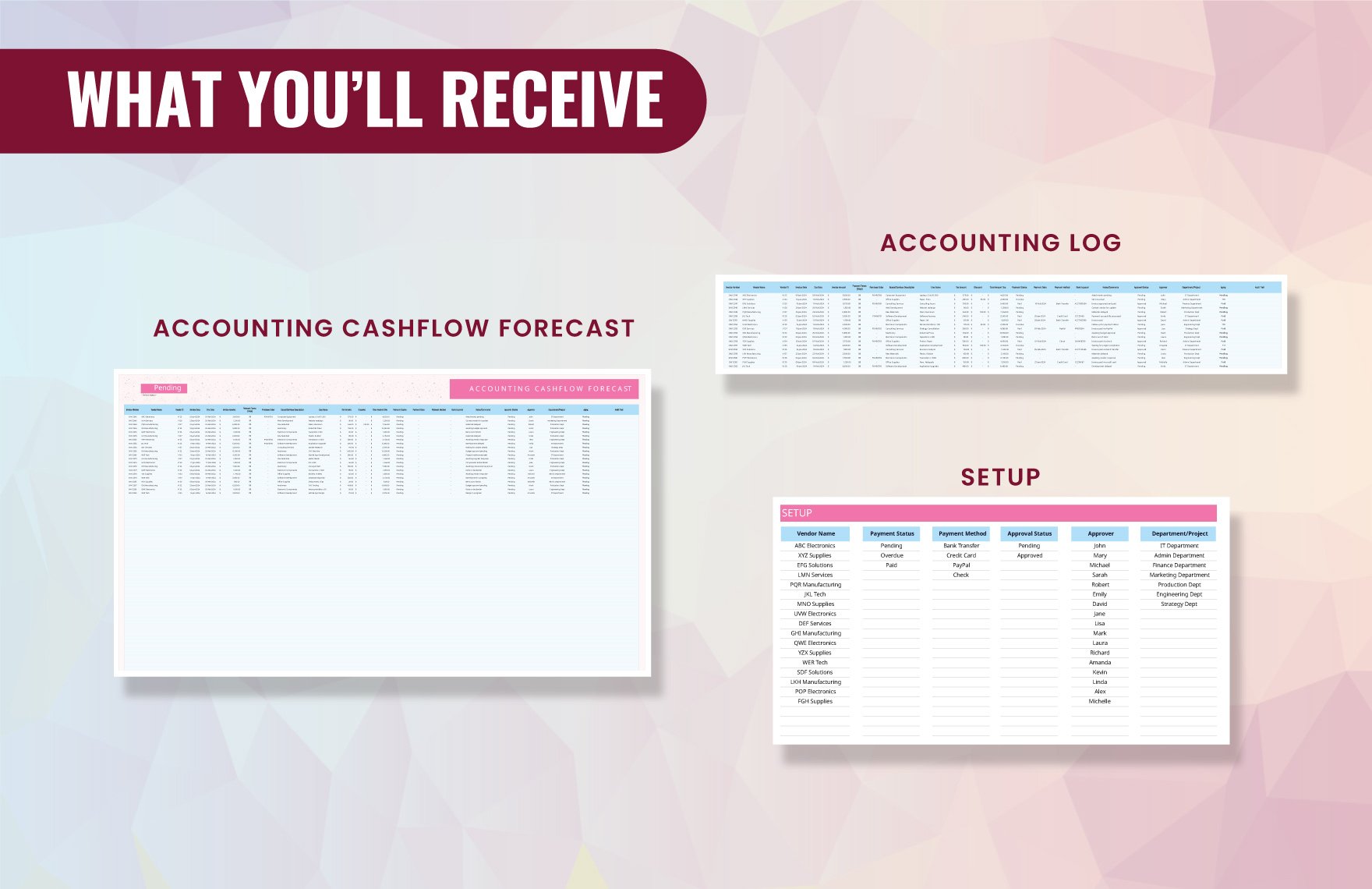 Accounting Cashflow Forecast Template