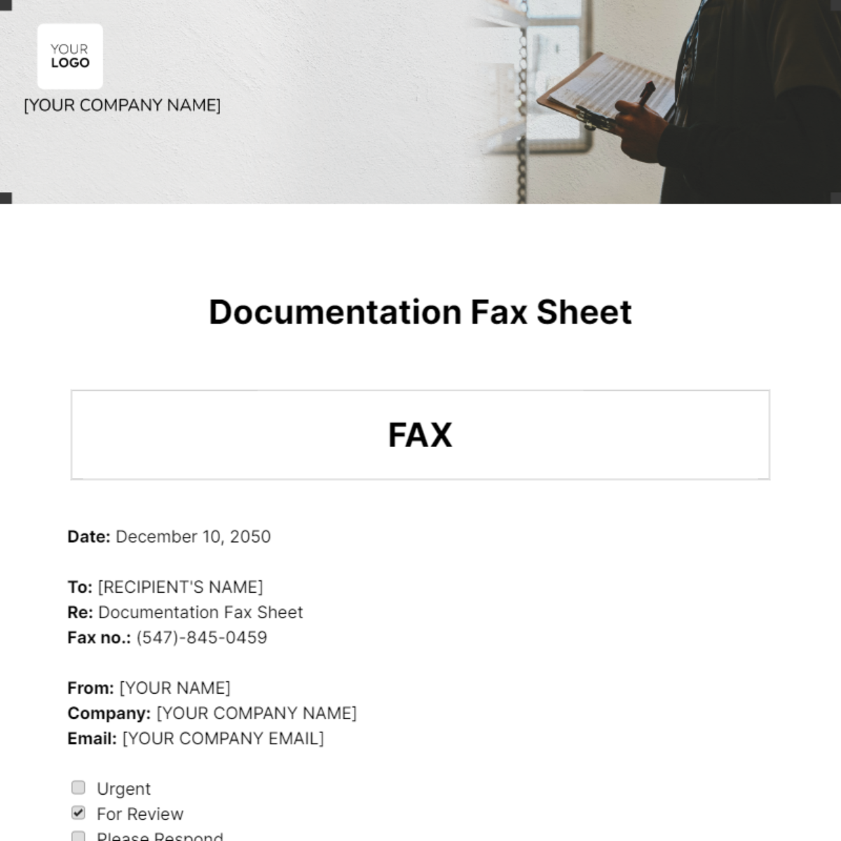 Documentation Fax Sheet Template - Edit Online & Download