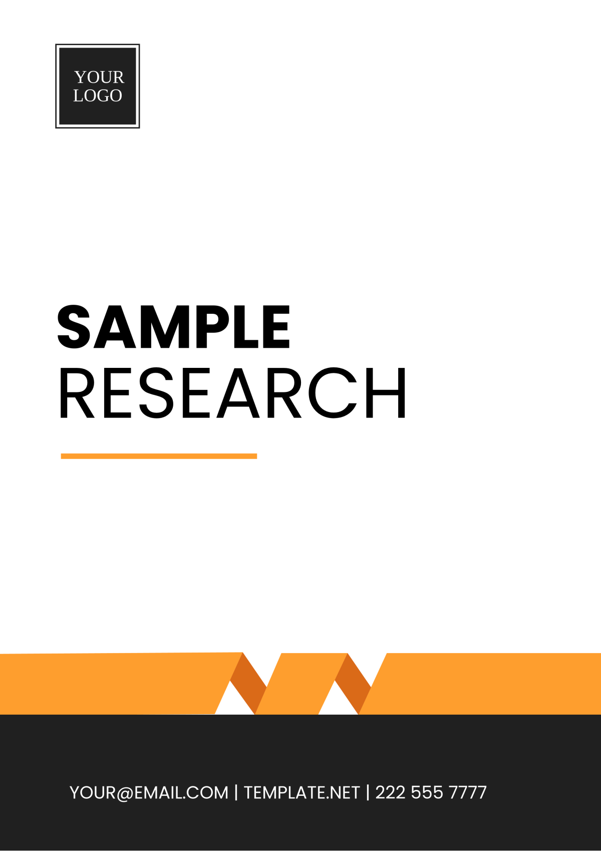 Free Sample Research Template