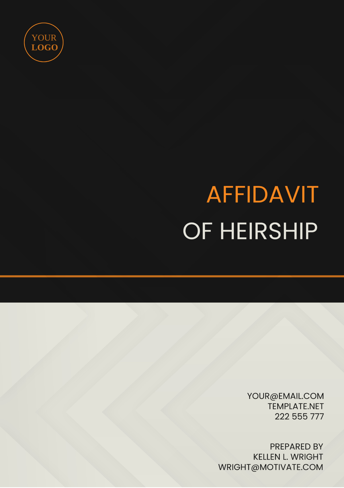 Affidavit of Heirship Template