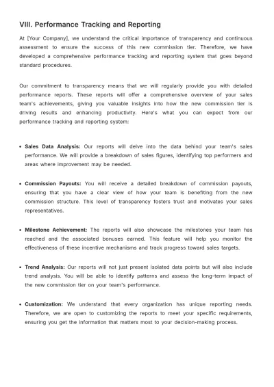 Free Sales Proposal to Introduce a New Commission Tier Template to Edit Online