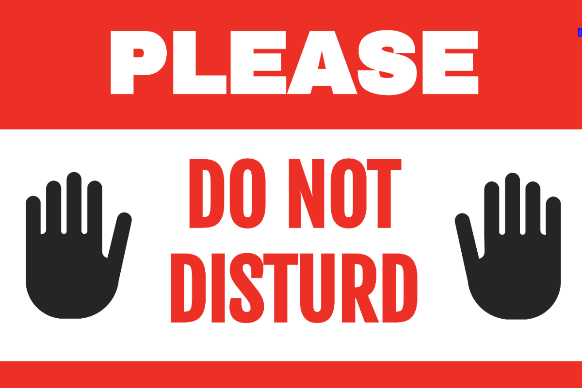 Free Do not Disturb Sign