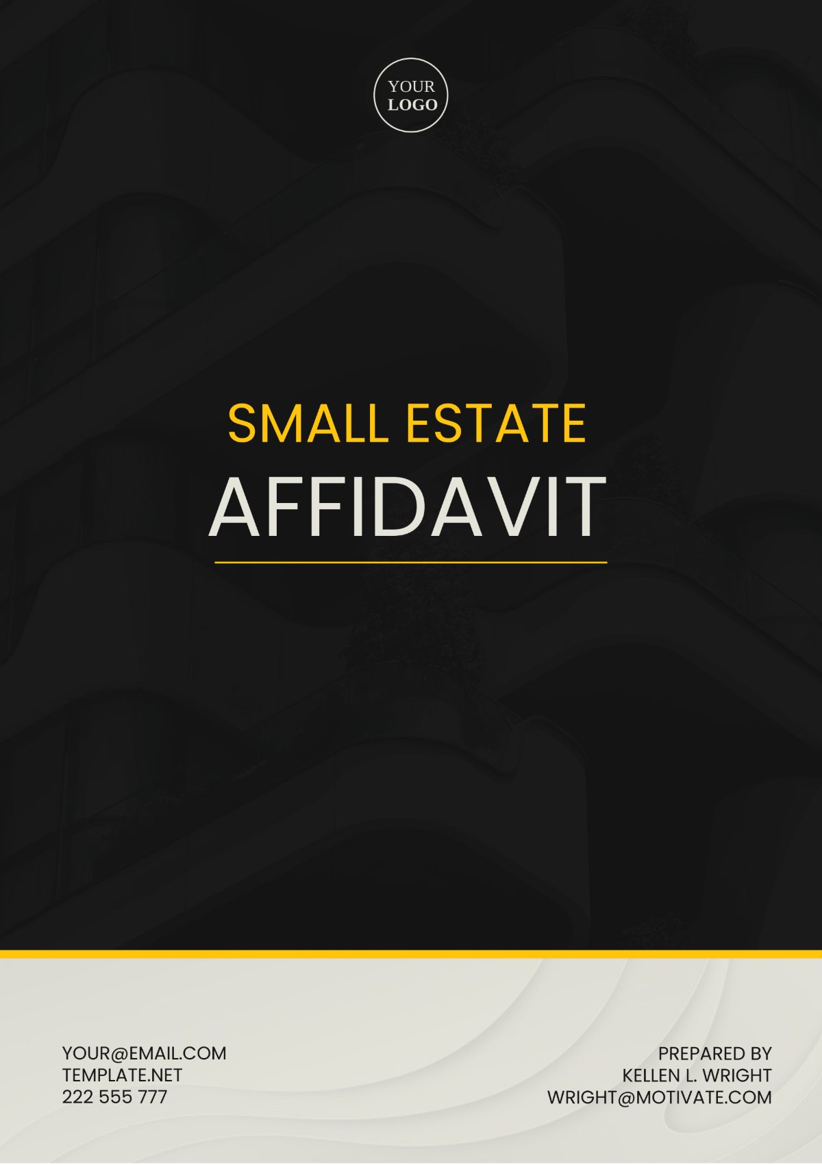 Small Estate Affidavit Template