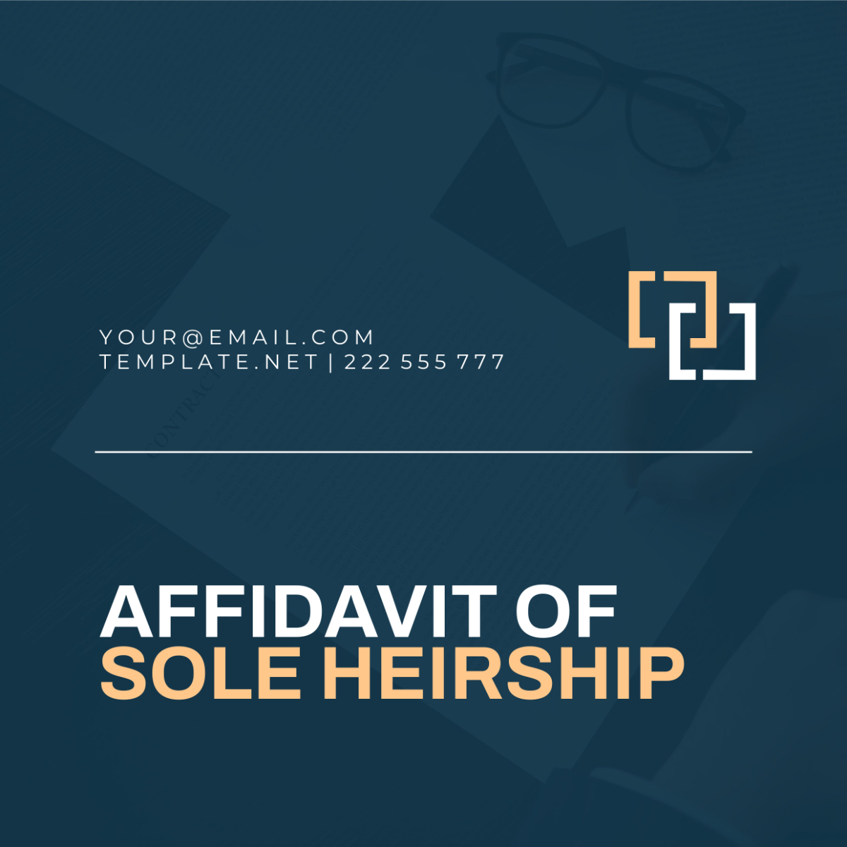 Affidavit of Sole Heirship Template