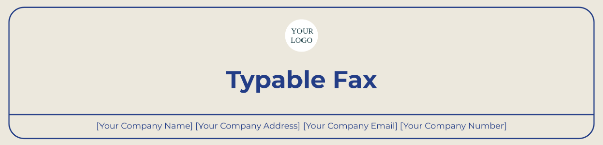 typable fax cover sheet Header