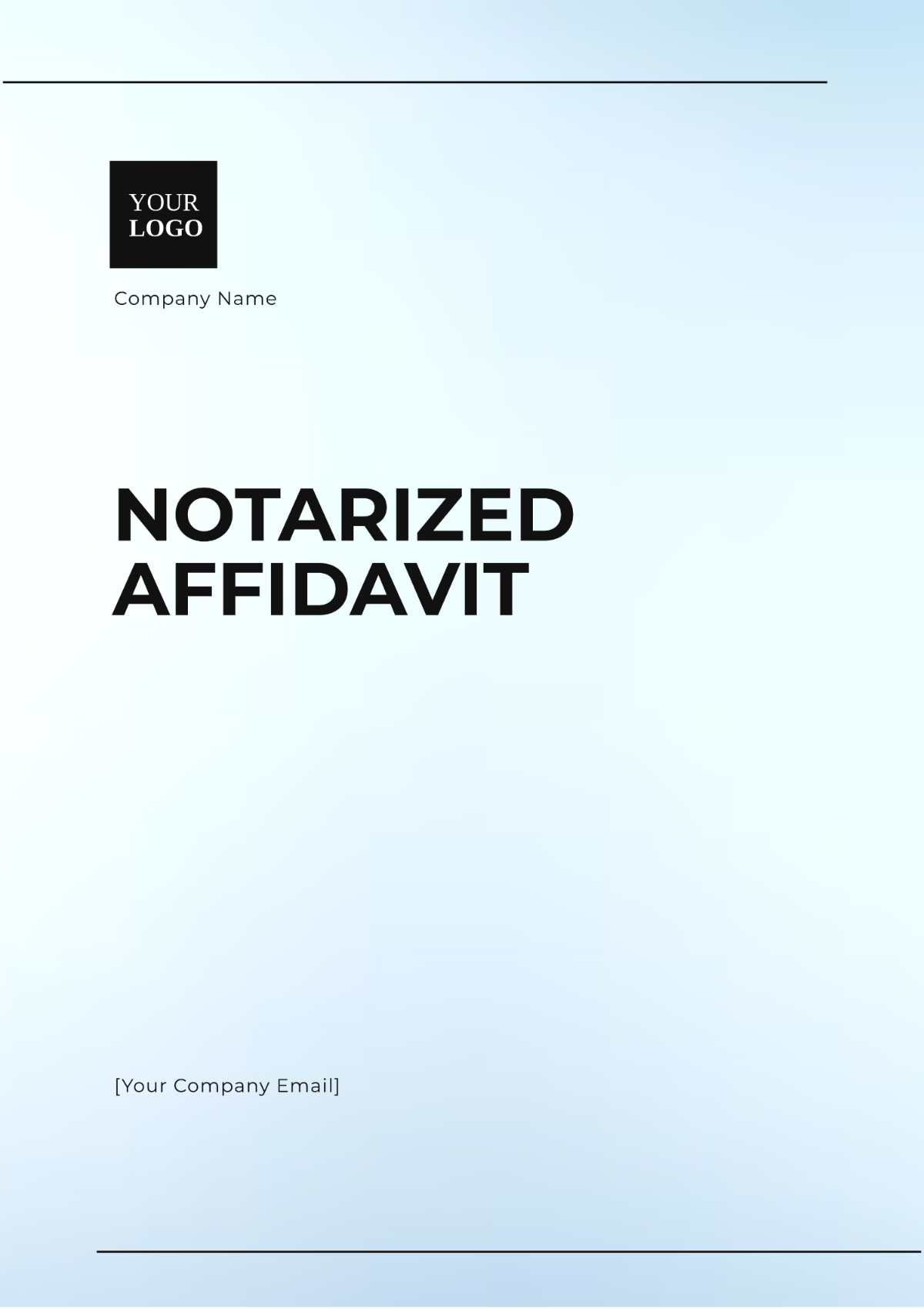 Notarized Affidavit Format Template - Edit Online & Download