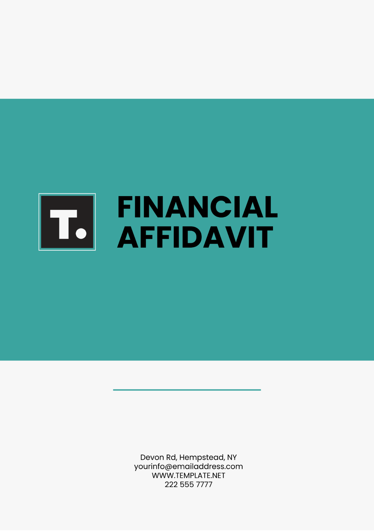 Financial Affidavit Template - Edit Online & Download