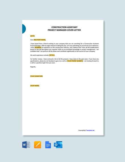 Construction Manager Cover Letter from images.template.net