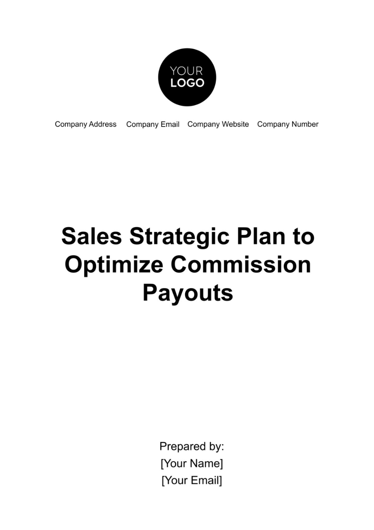 Sales Strategic Plan to Optimize Commission Payouts Template - Edit Online & Download