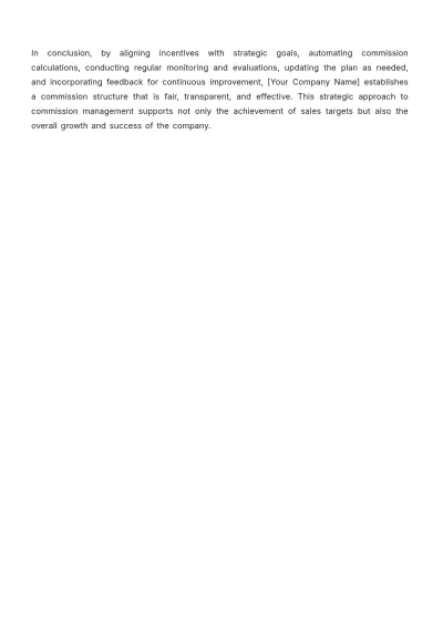 Free Sales Strategic Plan to Optimize Commission Payouts Template to Edit Online