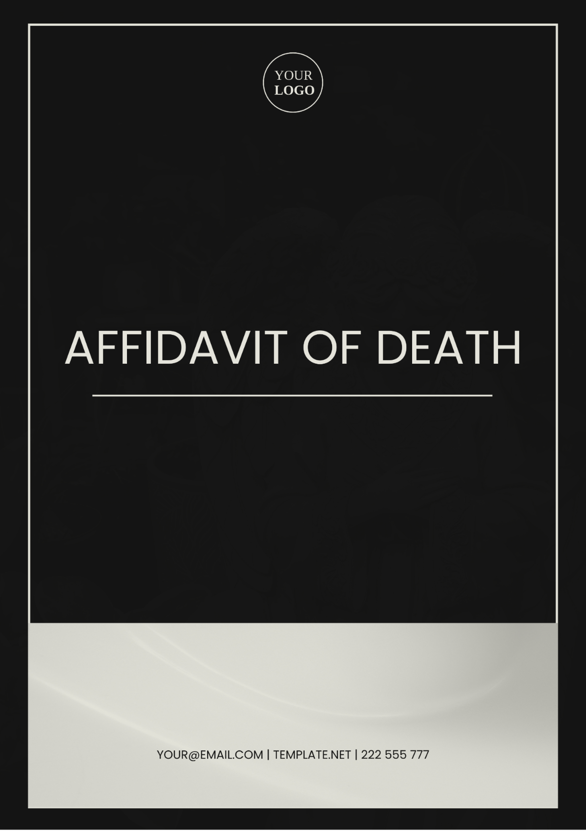 Affidavit of Death Template