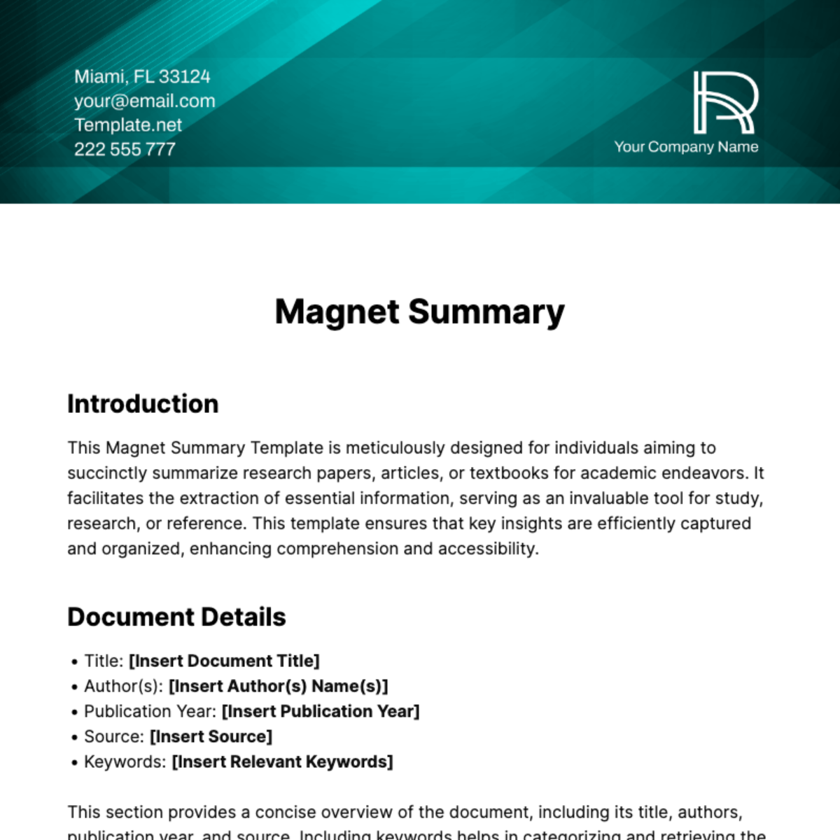 Use Case Summary Template Edit Online & Download Example