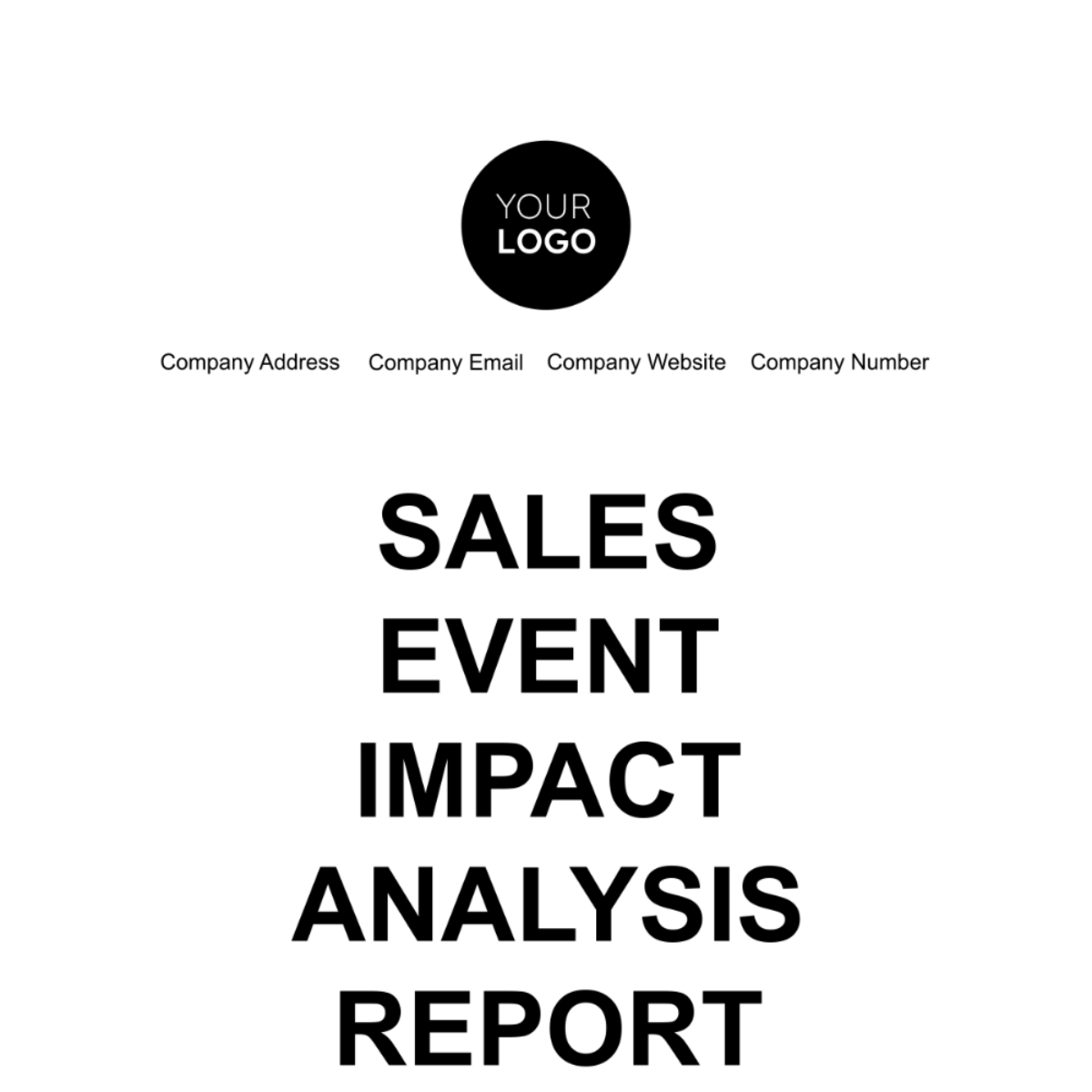 Free Sales Event Impact Analysis Report Template