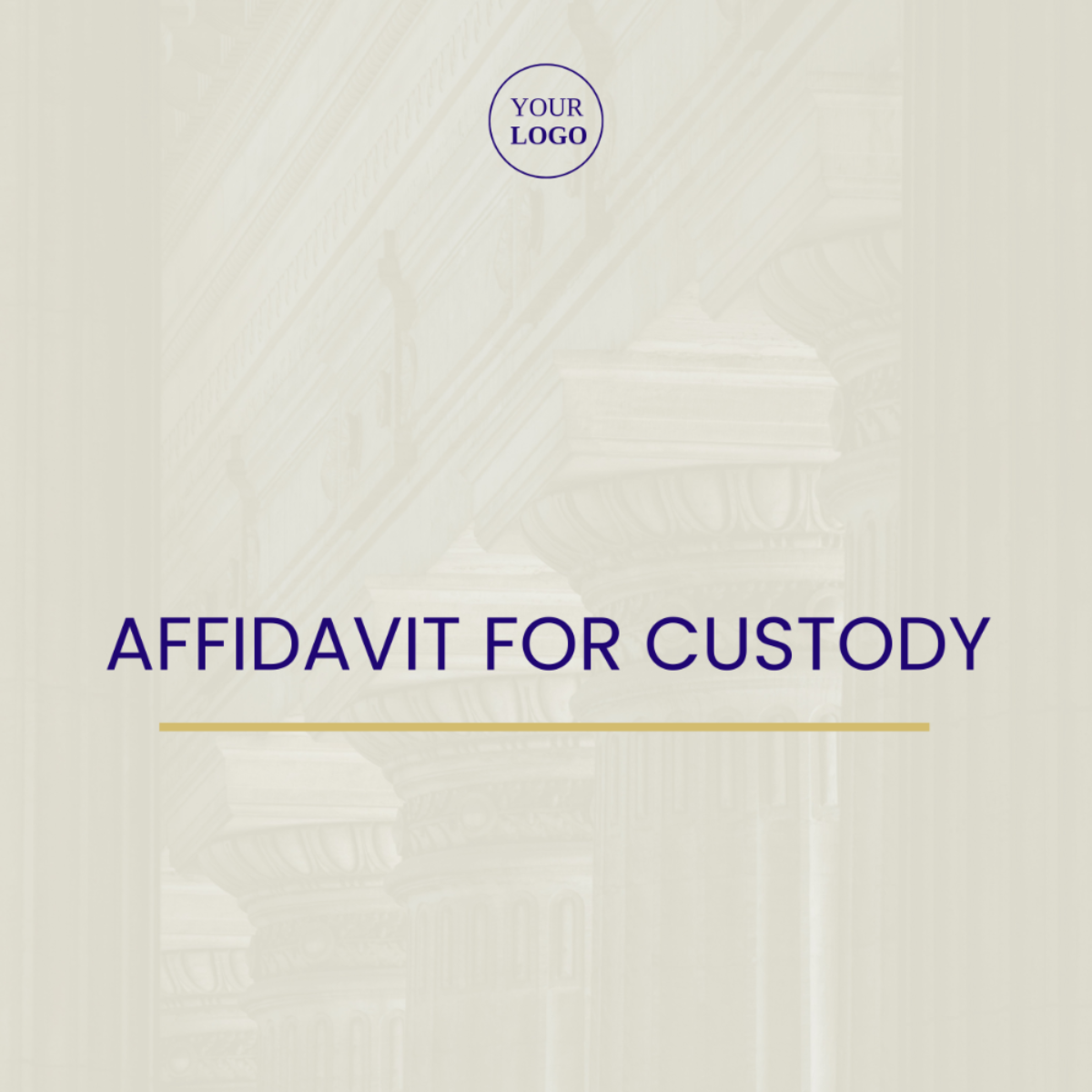 Affidavit For Custody Template
